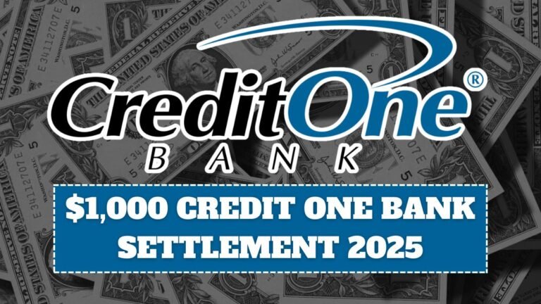 $1,000 Credit One Bank Settlement 2025