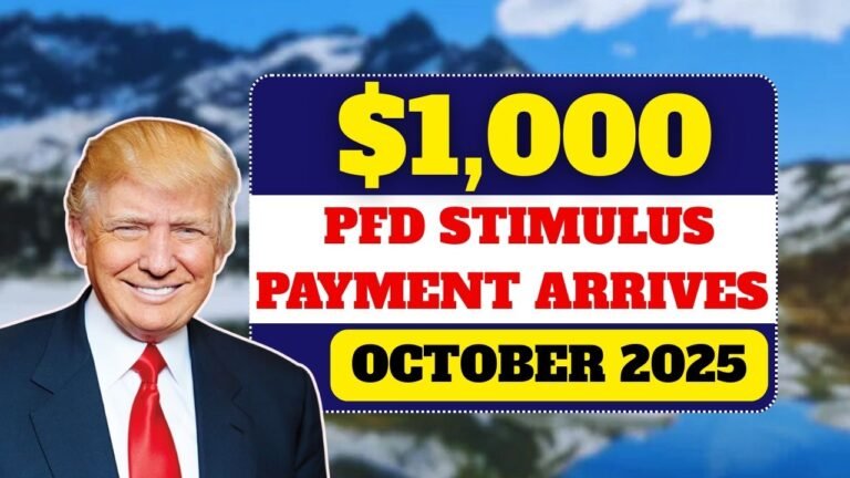 $1,000 PFD Stimulus Payment Arrives in October 2025 – Full Payment Dates Revealed!
