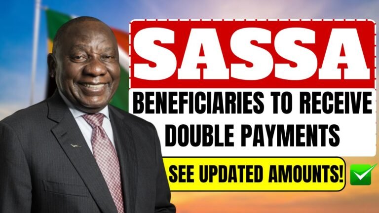 SASSA Beneficiaries to Receive Double Payments in 2025 – See Updated Amounts!