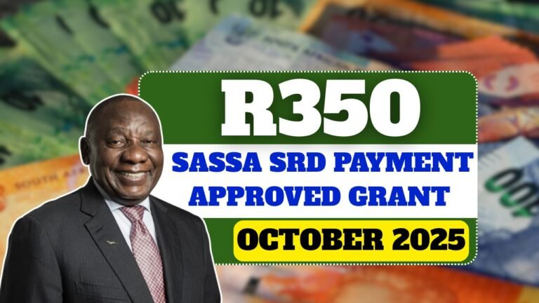 SASSA SRD R350 Payment Approved for October 2025 – Are You Eligible?