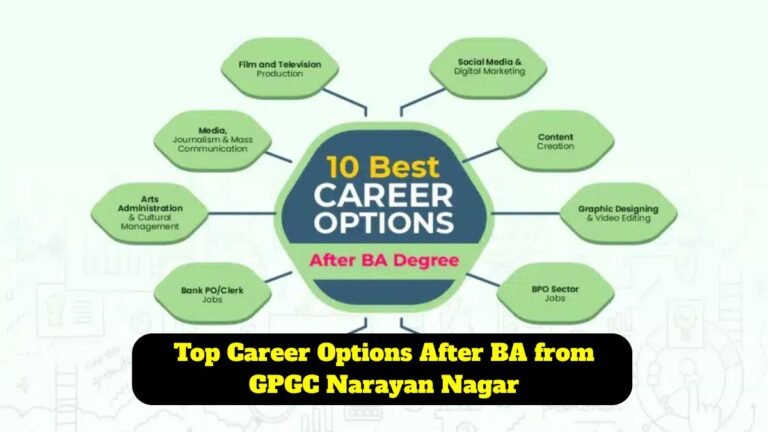 Top Career Options After BA from GPGC Narayan Nagar
